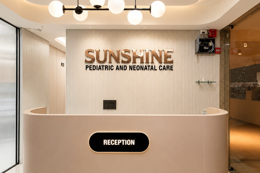 Sunshine Pediatric & Neonatal Care — Solid Acrylic Letters by Aadlabs