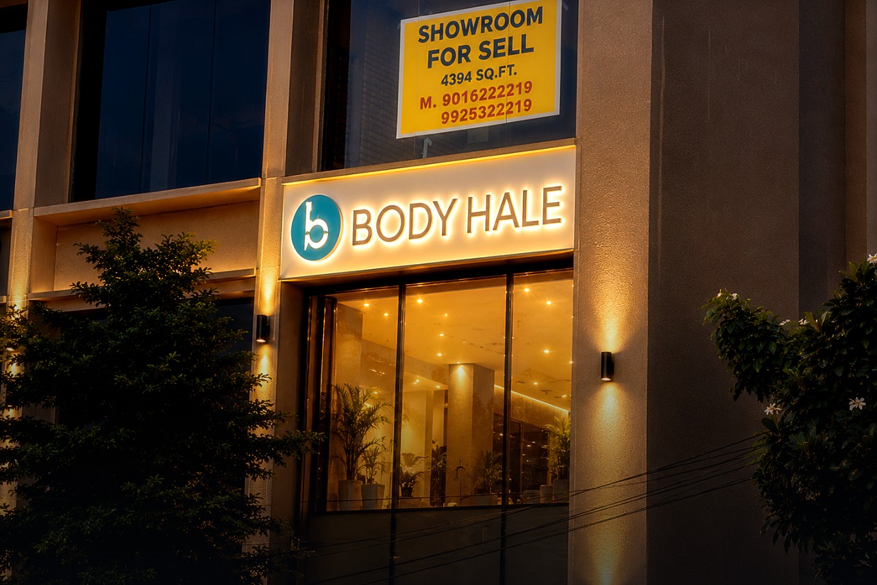 Body Hale Glowing Sign Board by Aadlabs