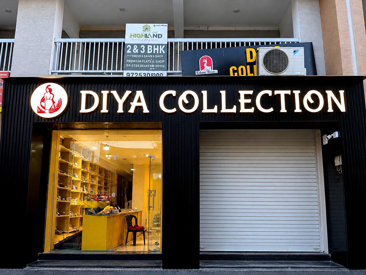 Diya Collection 3D Sign Board by Aadlabs