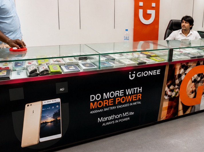 Gionee — Retail Counter Graphics by Aadlabs